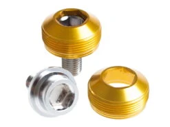 Alloy Cup Crank Bolts - Boulons De Manivelle - Or