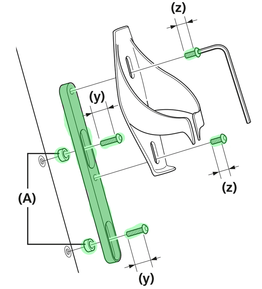Shimano SM-BA01 Adaptateur Pour Le Montage Du Porte-bouteille – Image 2