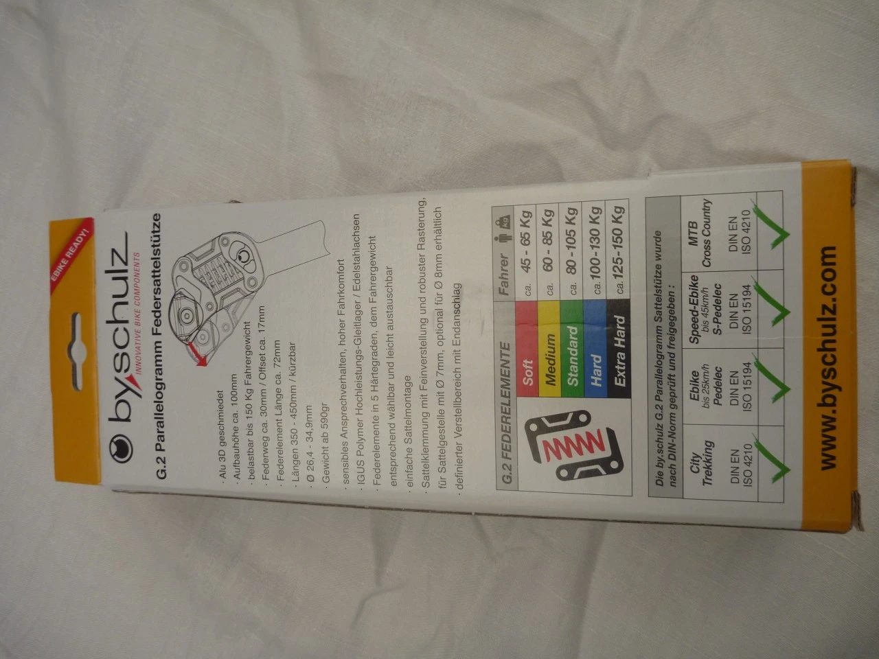 By.Schulz G.2 ST 27,2mm / 350 Mm Federsattelstütze Parallelogramm – Image 3