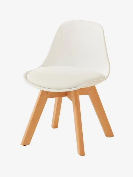 Chaise Maternelle Scandinave, Assise H 31,5 Cm Blanc - Vertbaudet