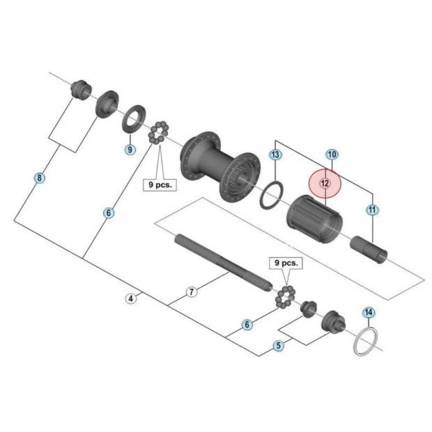 Corps De Cassette Shimano 105 FH-5800 - 10/11 Vitesses