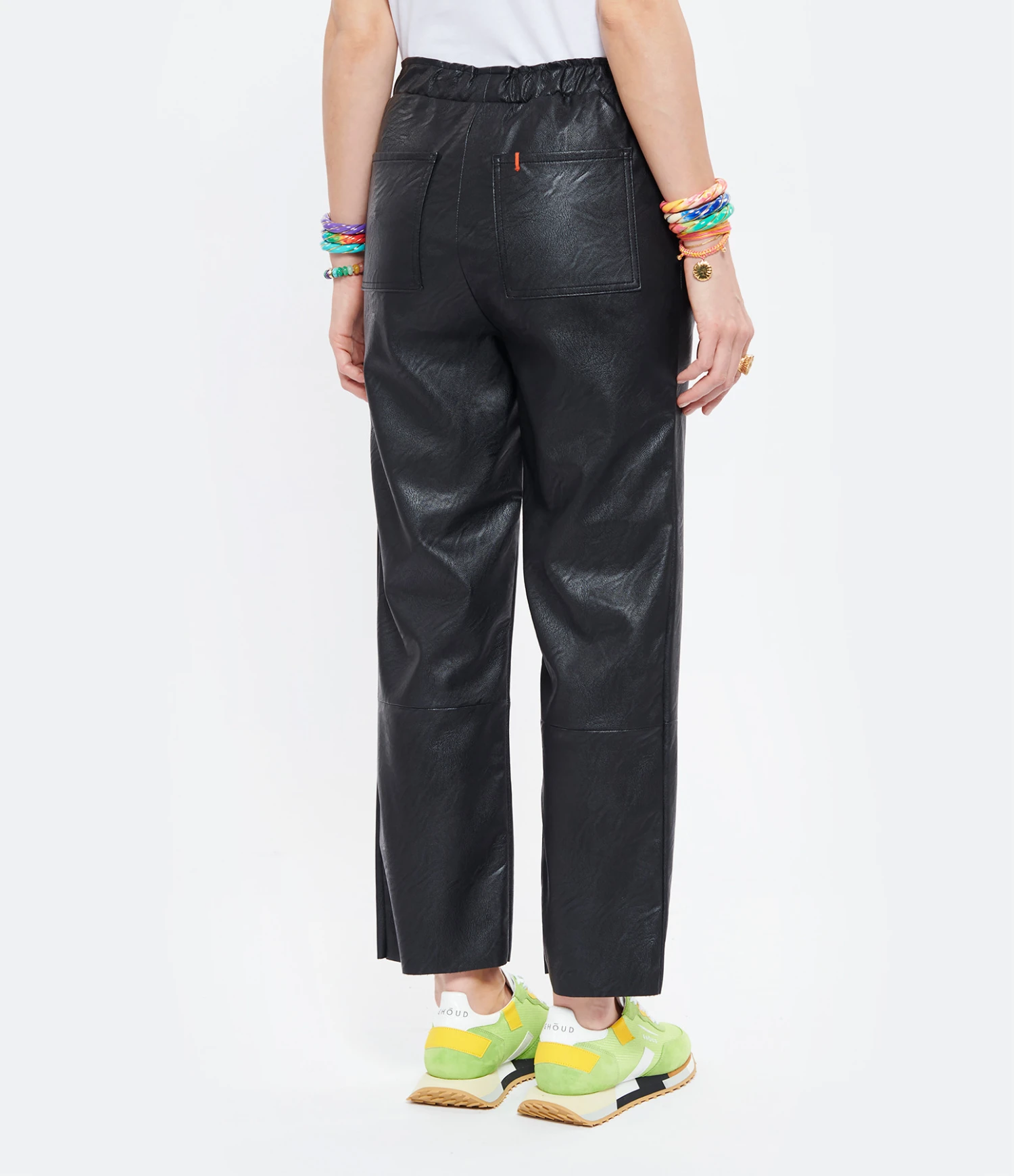 Pantalon Pantavegan Cuir Vegan Noir – Image 5