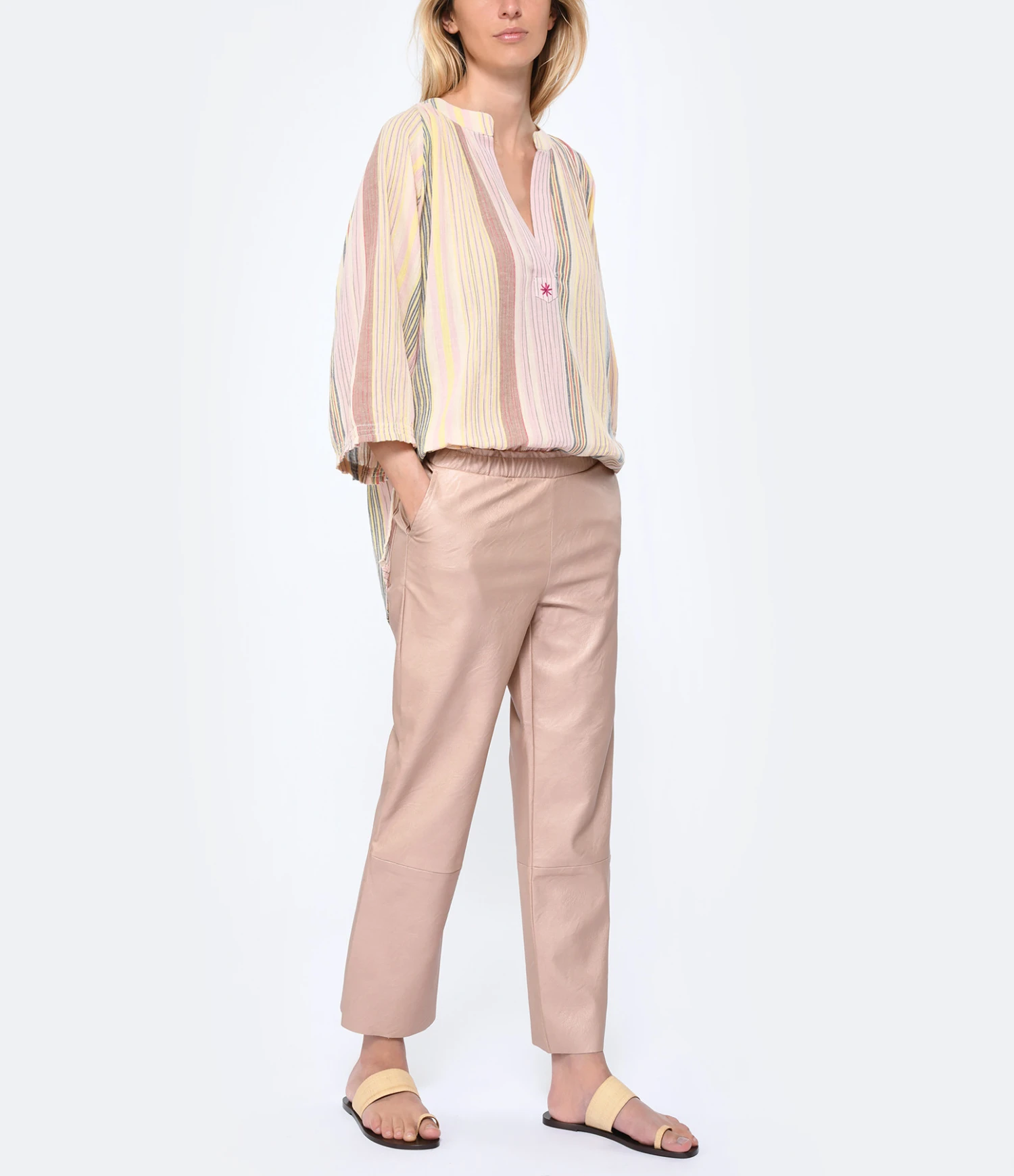 Pantalon Pantavegan Cuir Vegan Opale – Image 3