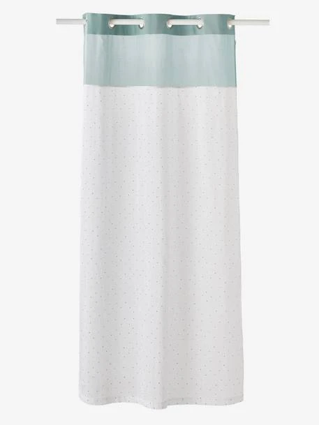 Rideau Voilage MENTHE A L'EAU Vert / Pois Multicolore - Vertbaudet – Image 2