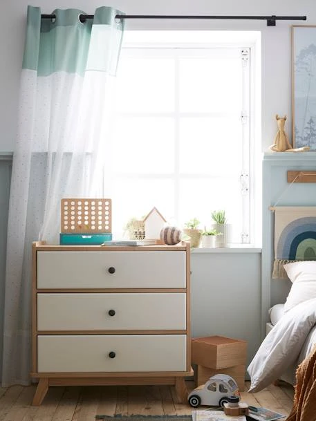 Rideau Voilage MENTHE A L'EAU Vert / Pois Multicolore - Vertbaudet – Image 4