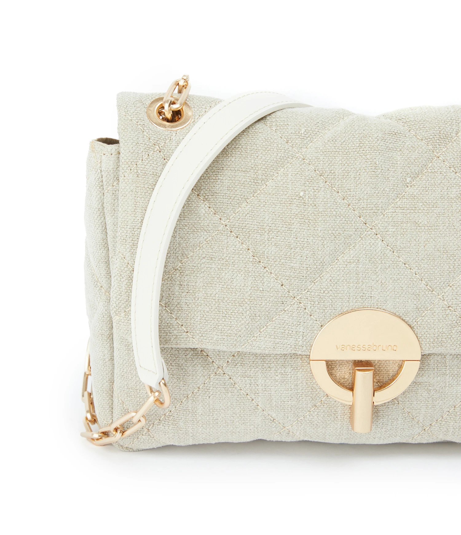 Vanessa Bruno Sac Moon MM Lin Sable â Image 5